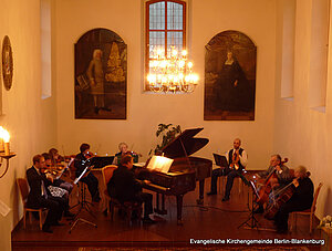 Der Musizierkreis bei einem Konzert